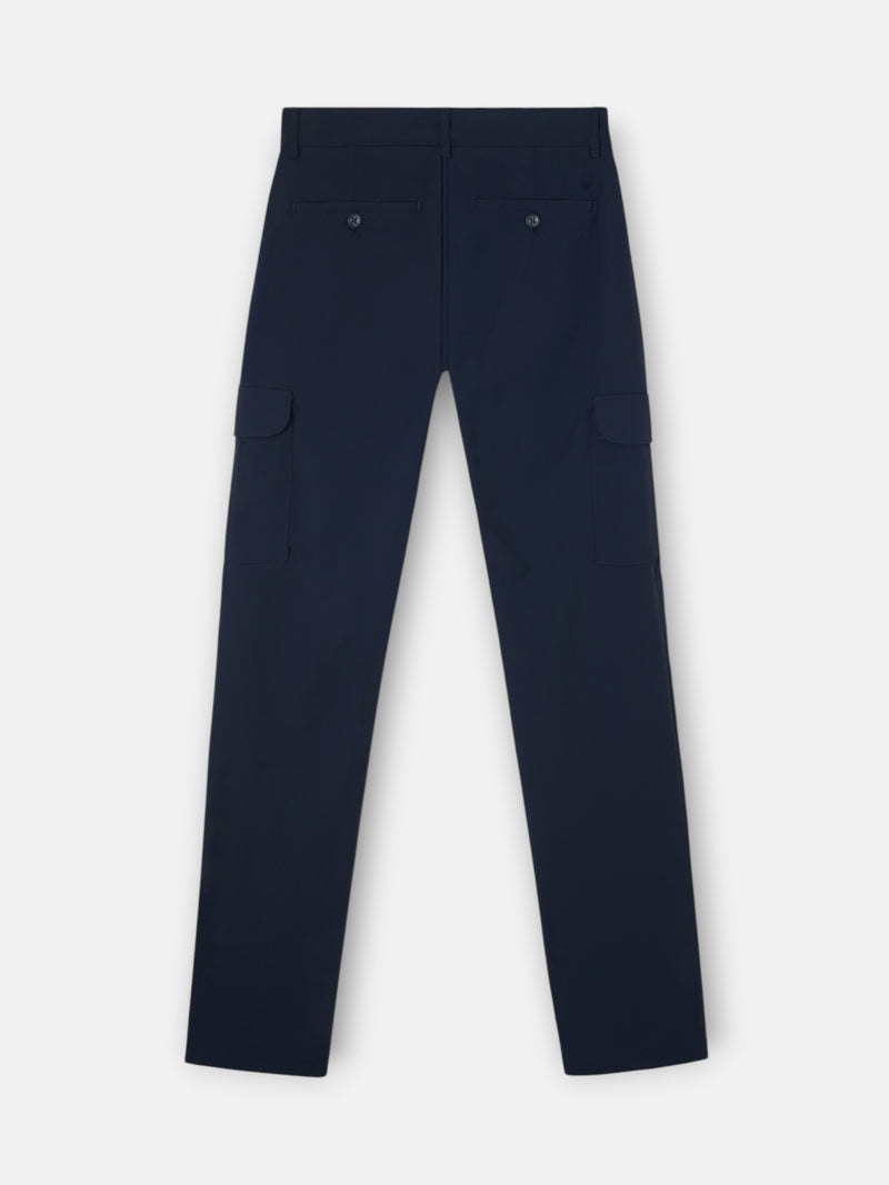 Pantalon cargo sport technique bleu marine