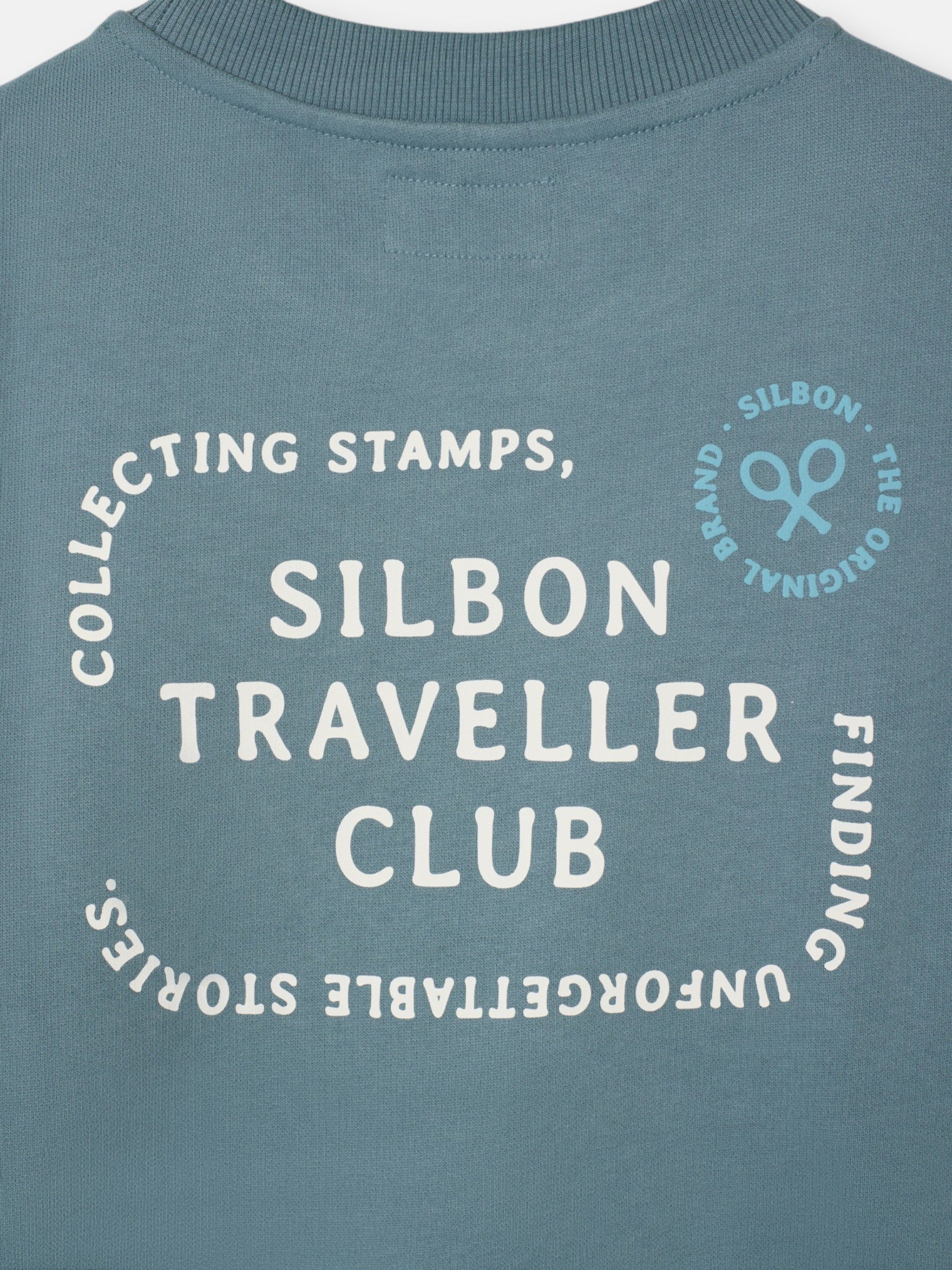 Sweat-shirt traveller club pétrole
