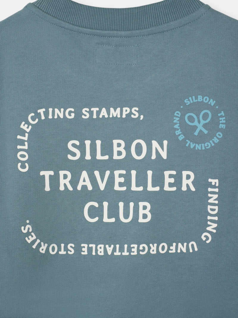 Sweat-shirt traveller club pétrole