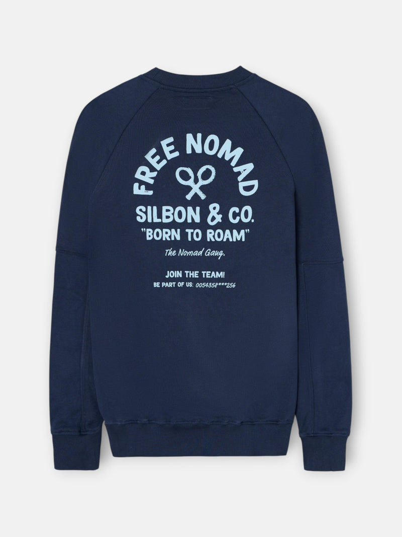 Sudadera ranglan free nomad azul marino