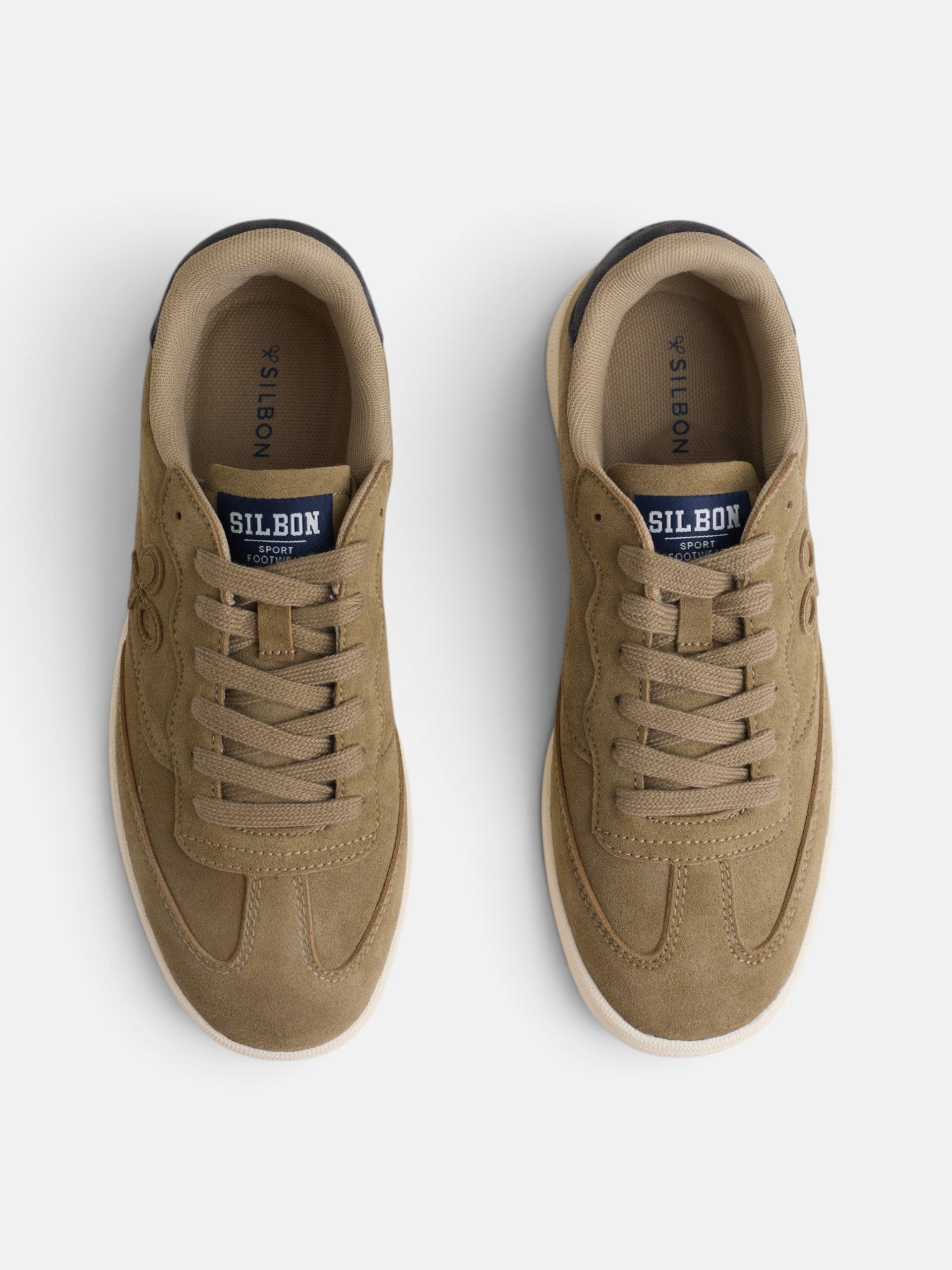 Green suede casual sneaker