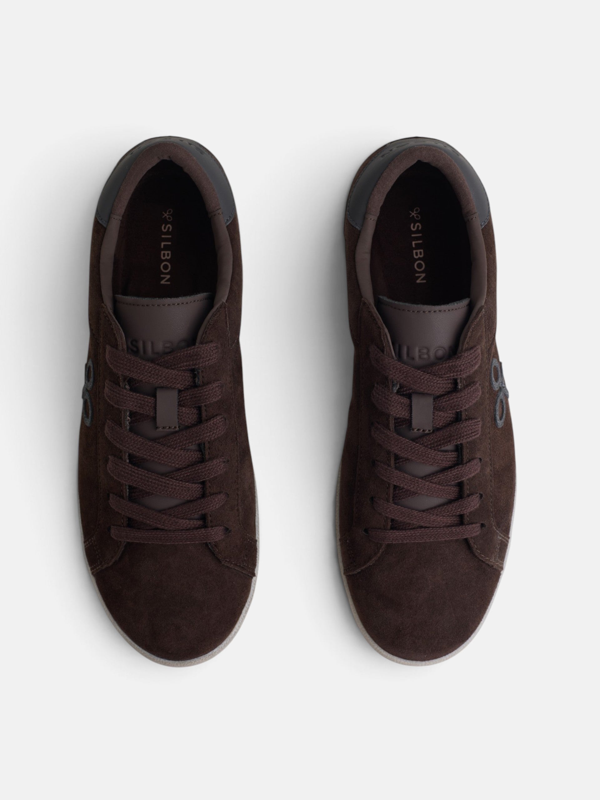 Worn brown suede sneaker