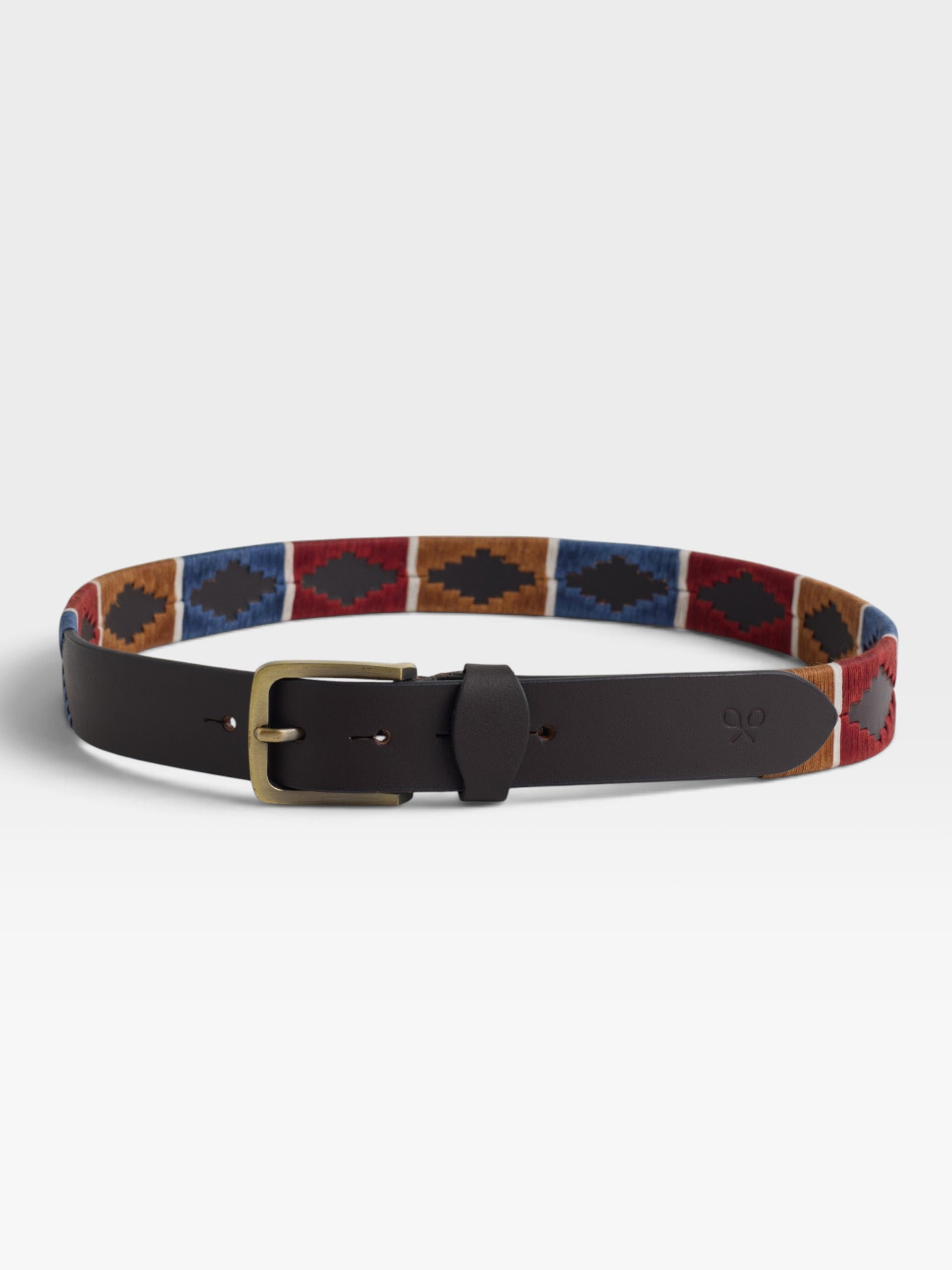 Argentinian leather belt burgundy
