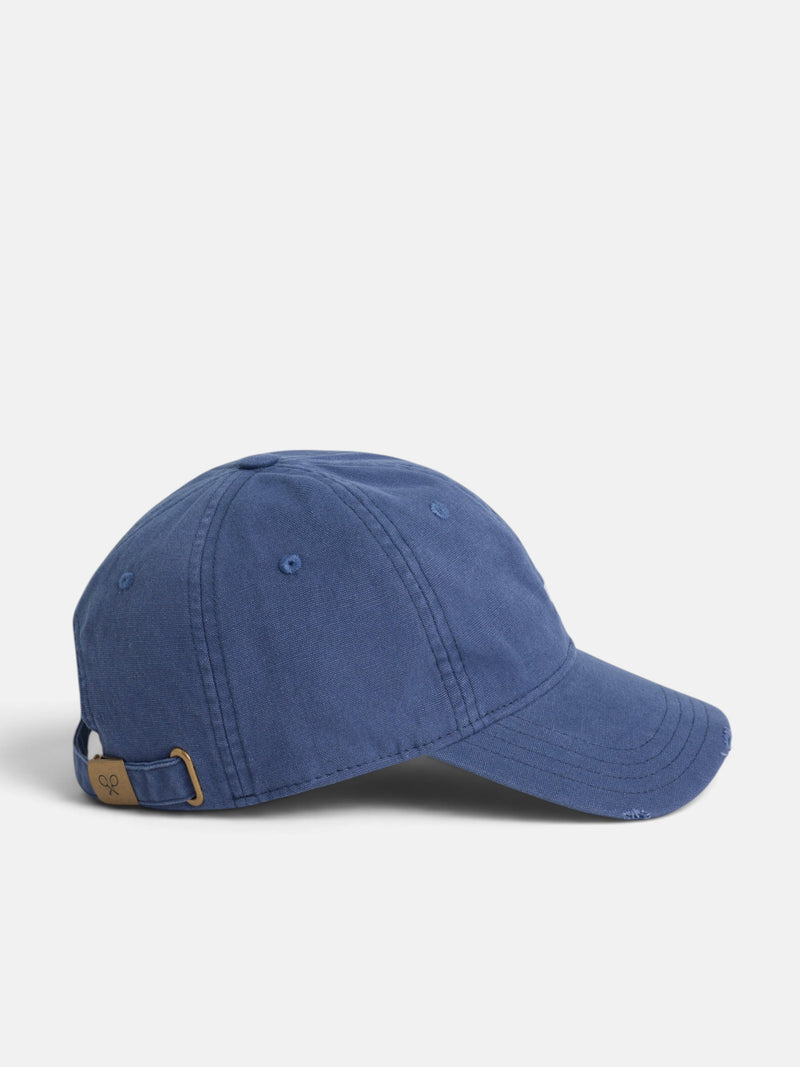 Navy blue cap with embroidered rackets