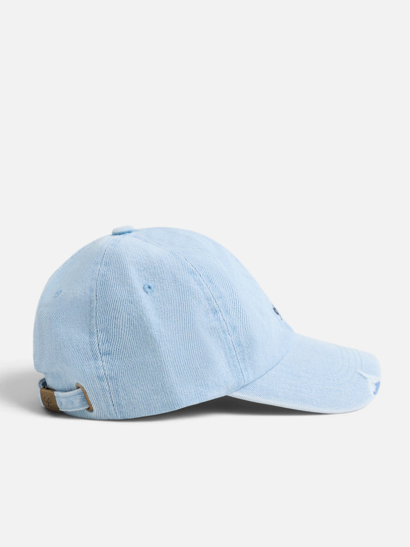 Gorra raquetas bordadas denim
