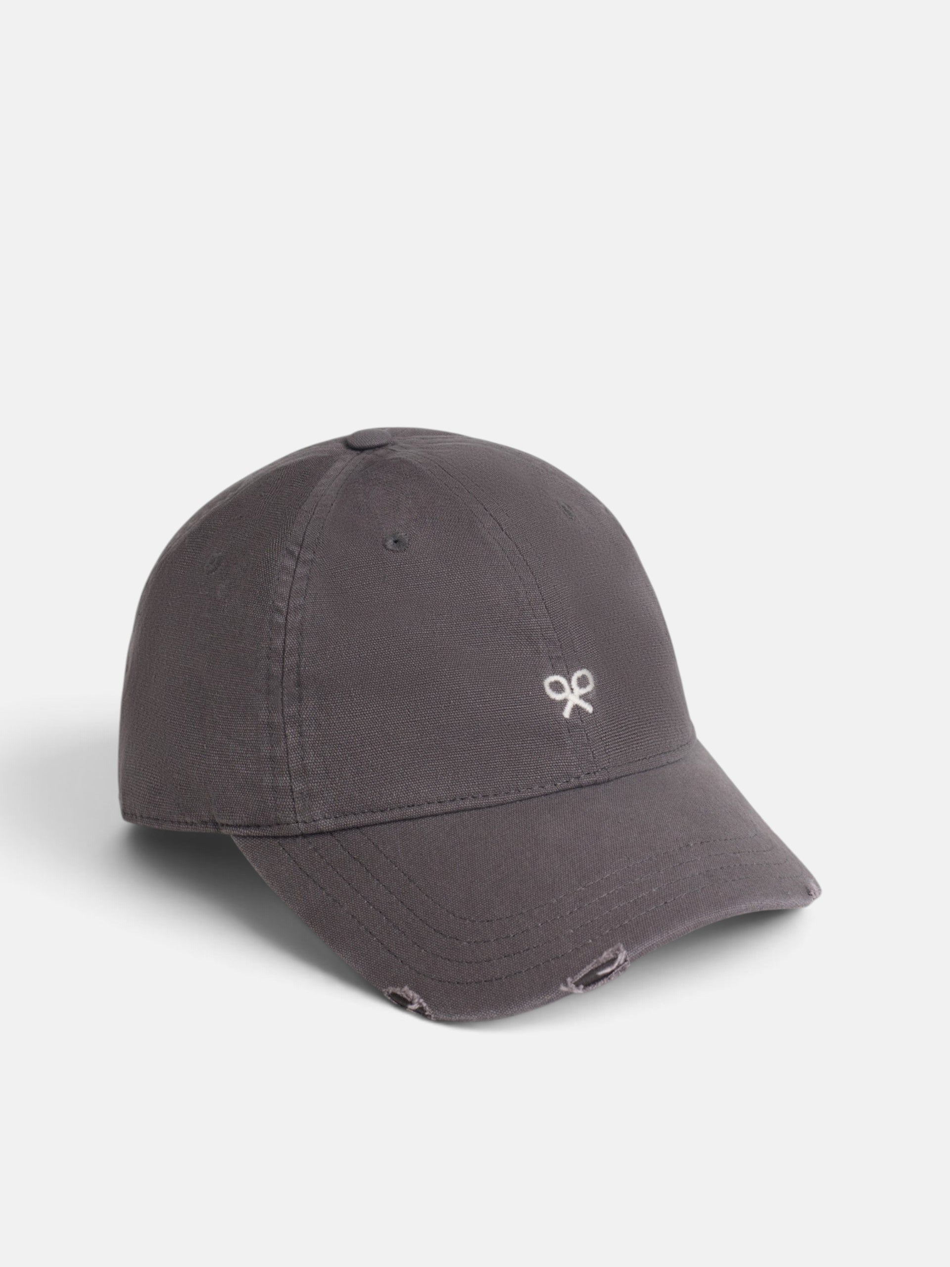 Gorra raquetas bordadas marron