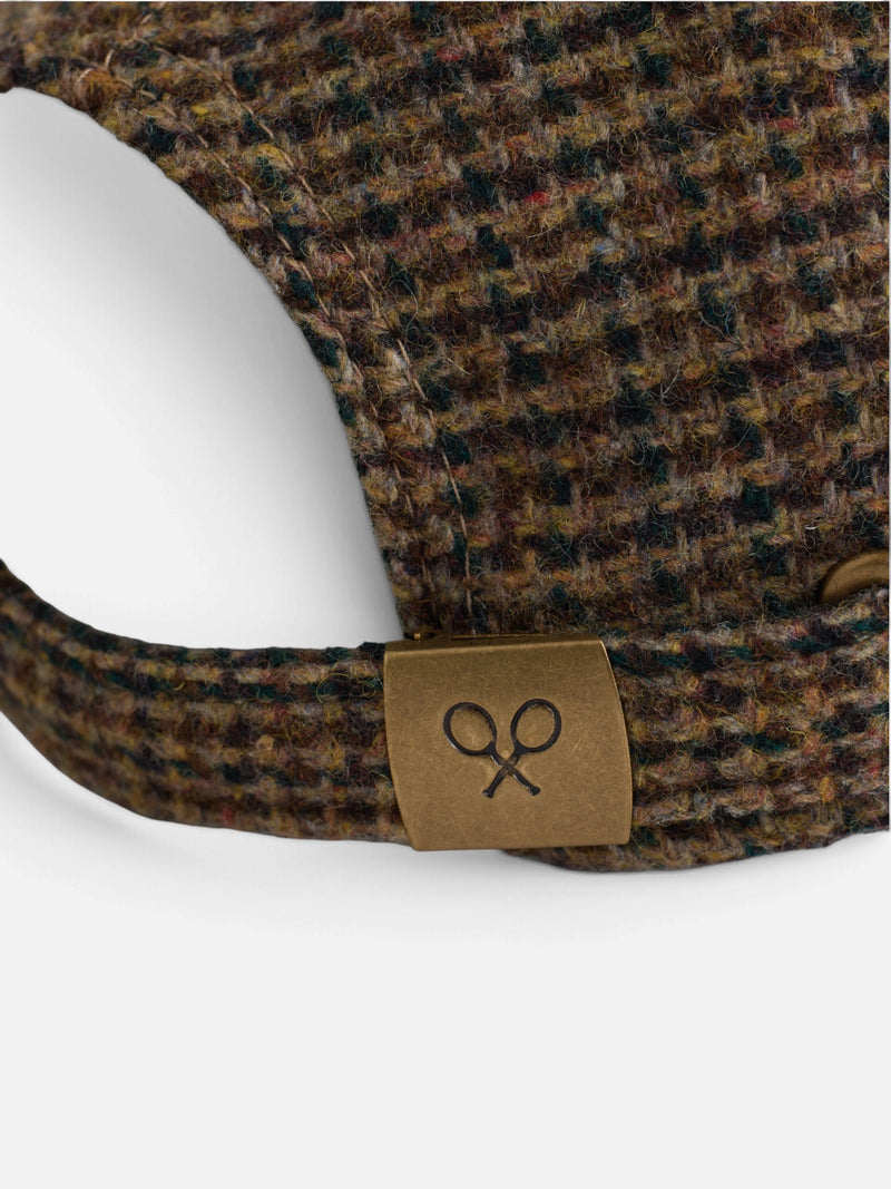Boné tweed castanho