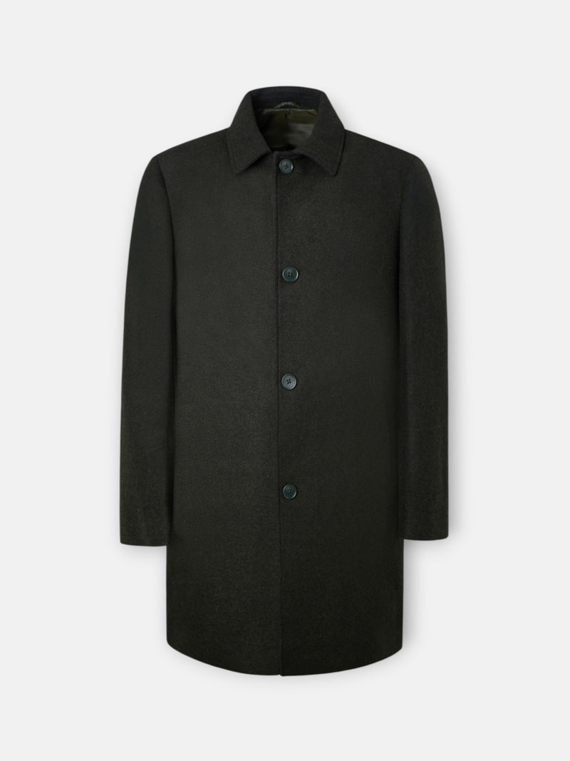 Straight green coat