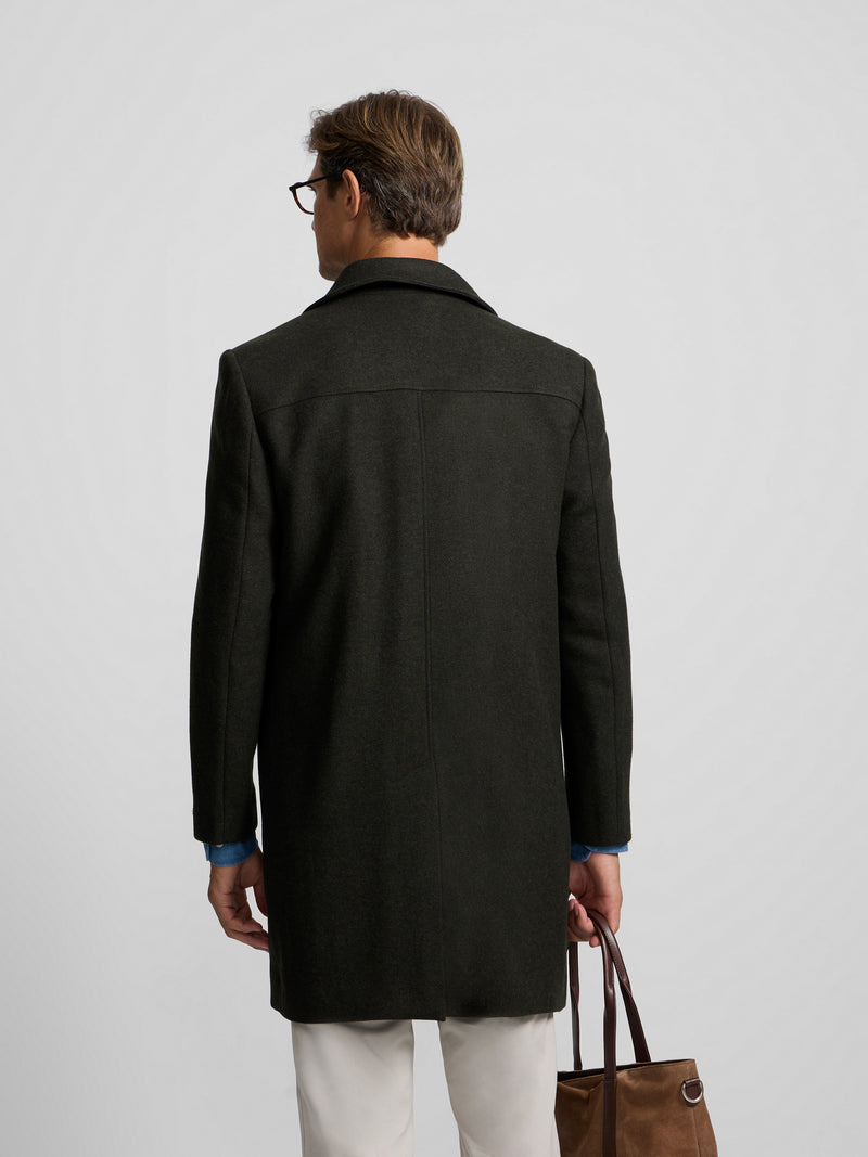 Straight green coat