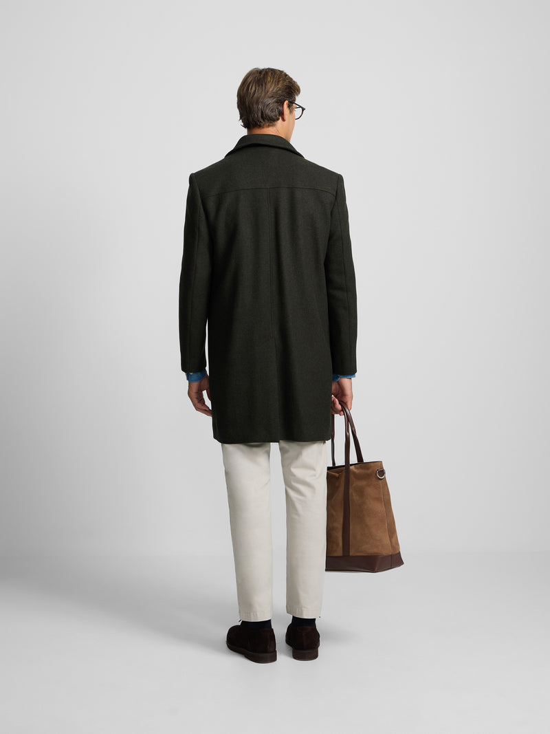Straight green coat