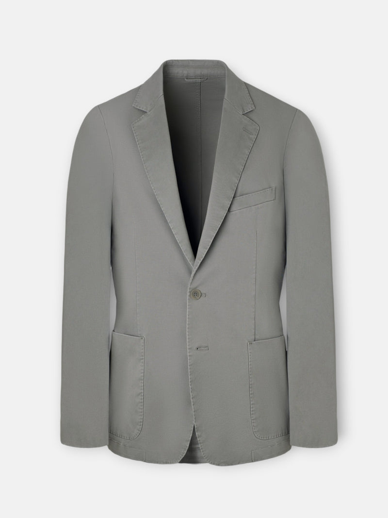 Veste décontractée droite kaki