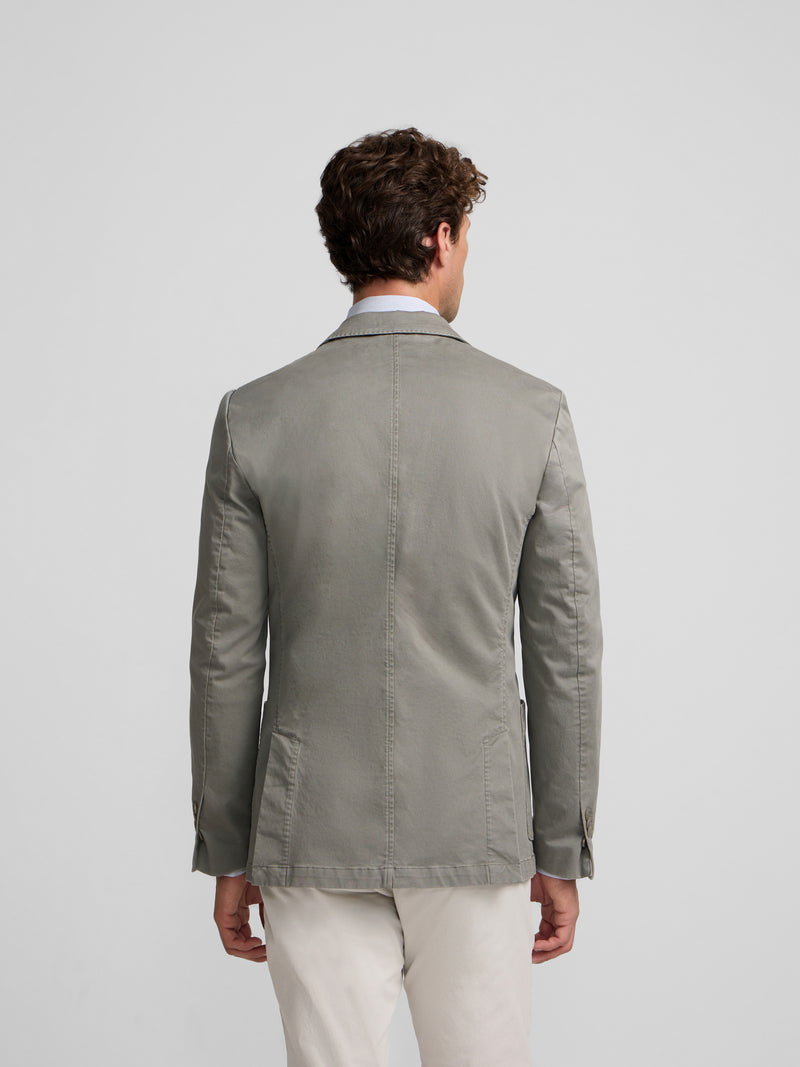 Veste décontractée droite kaki