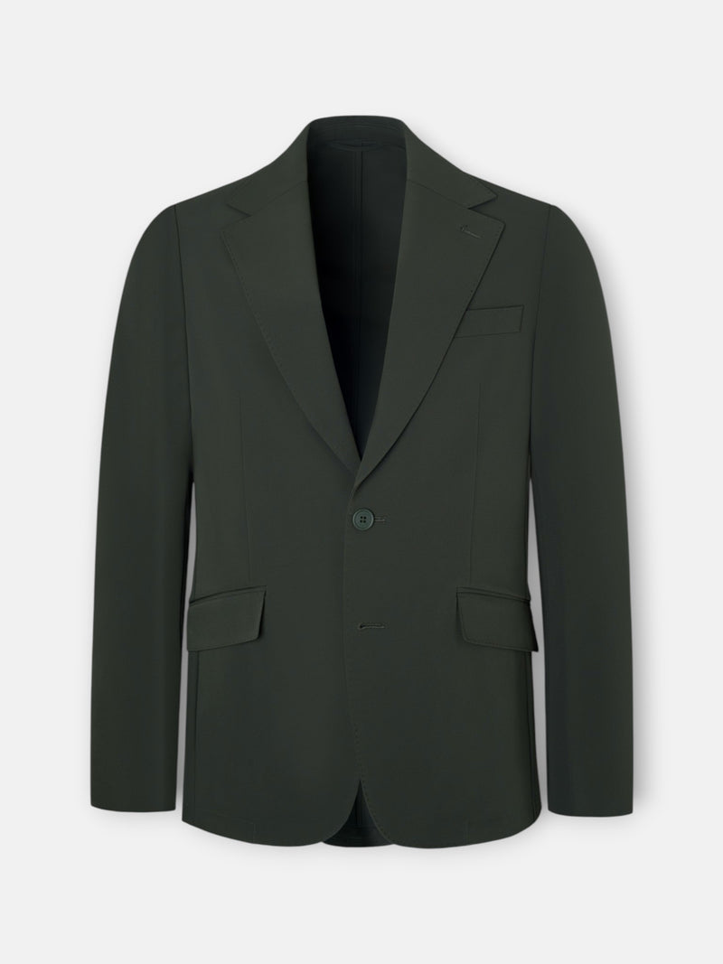 Green technical blazer