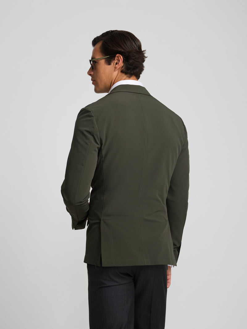Green technical blazer