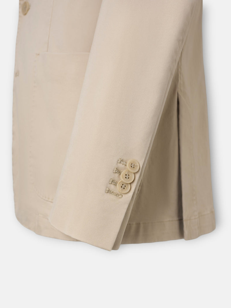 Veste décontractée droite beige
