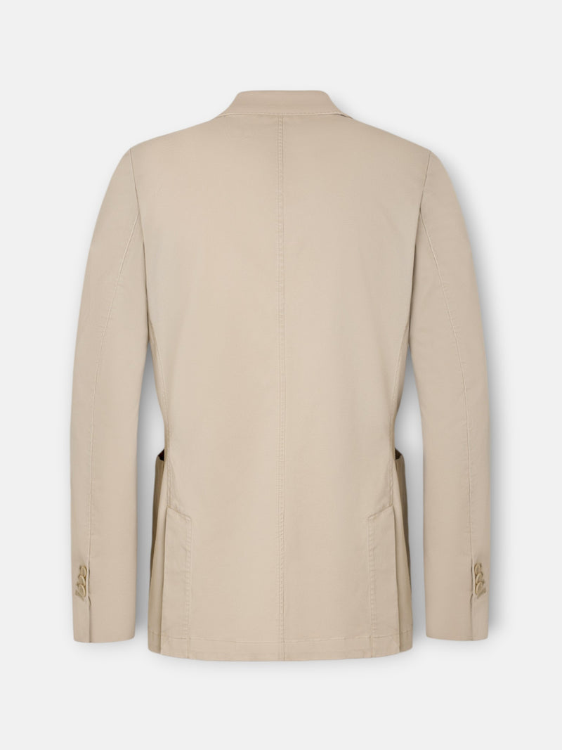 Veste décontractée droite beige