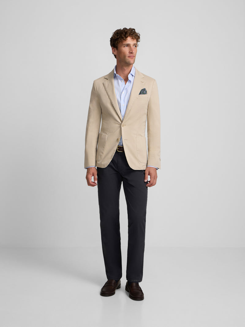 Veste décontractée droite beige