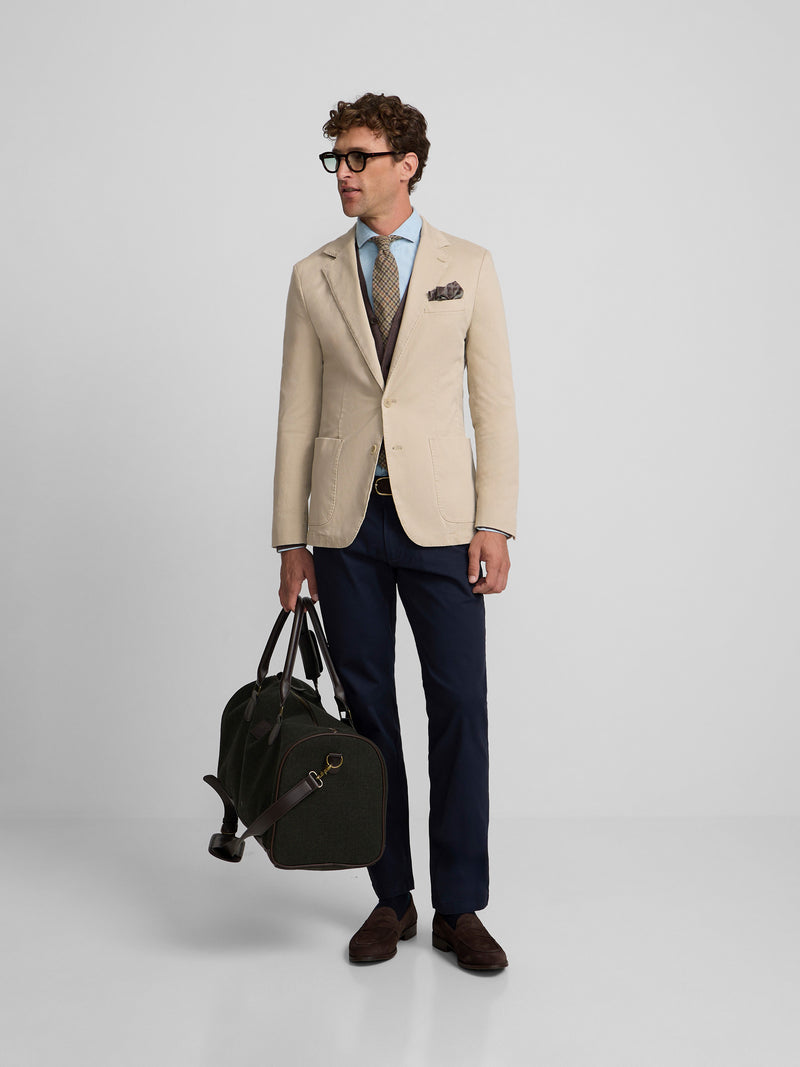 Veste décontractée droite beige