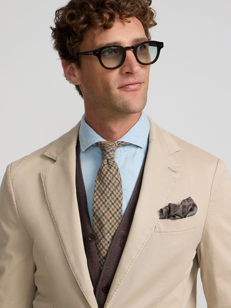 Veste décontractée droite beige