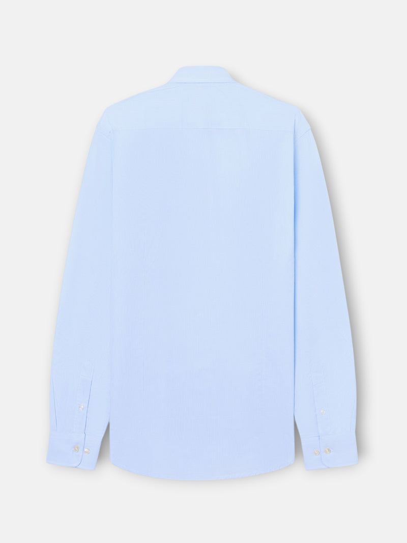 Camisa sport classic mini cuadro azul
