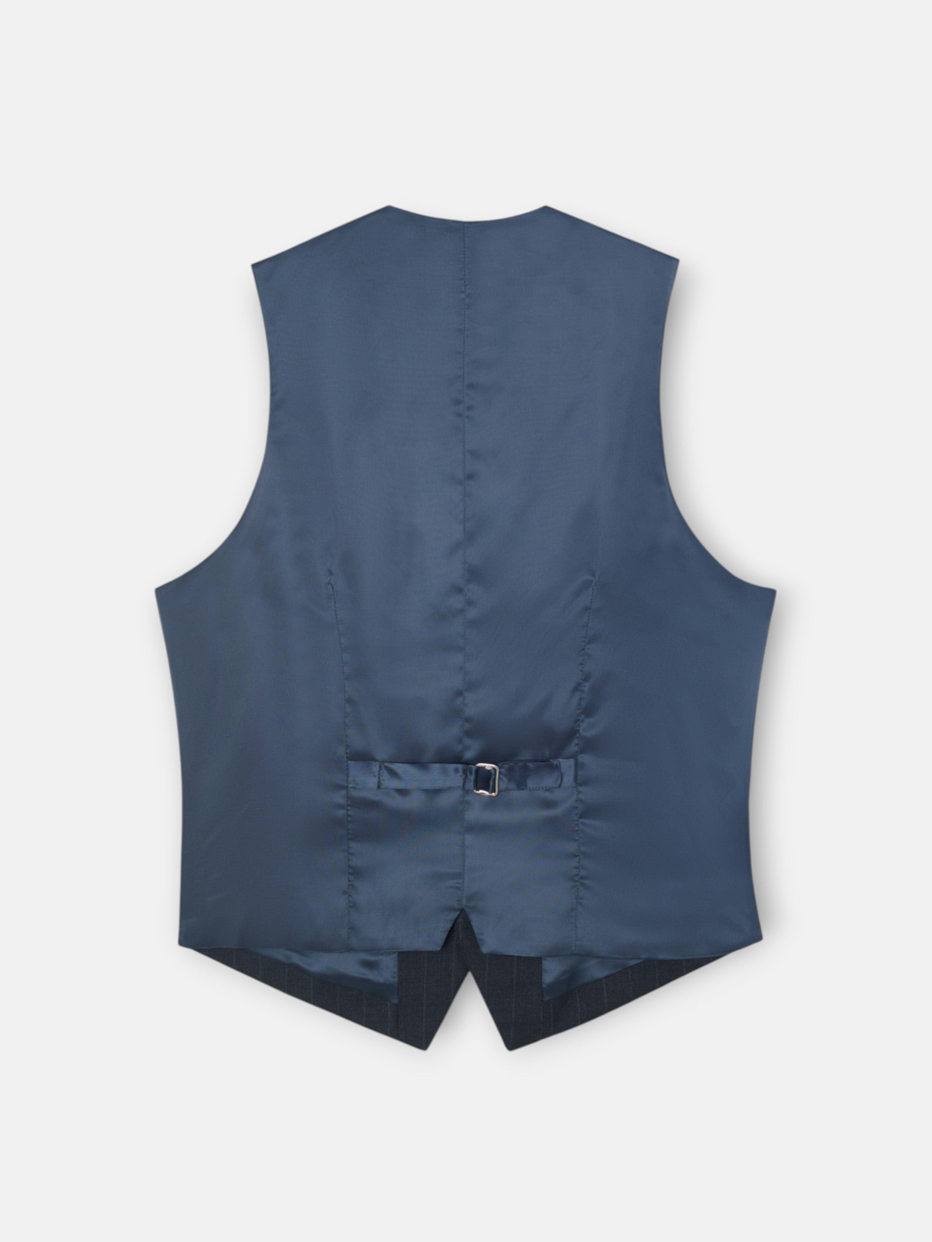 Chaleco traje raya diplomatica gris