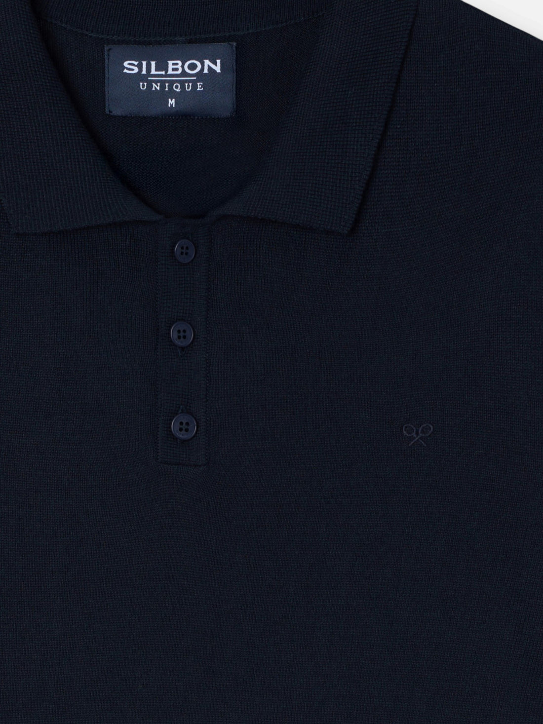 Jersey cuello polo unique azul marino