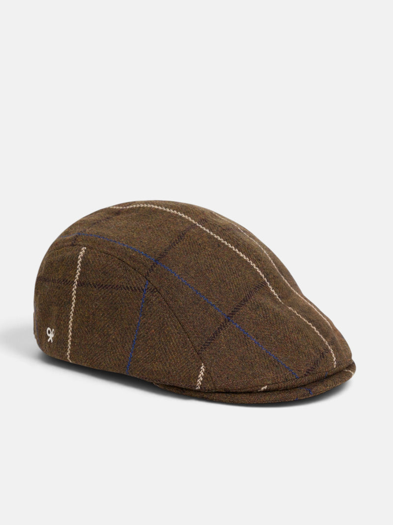 Gorra clásica cuadro marron