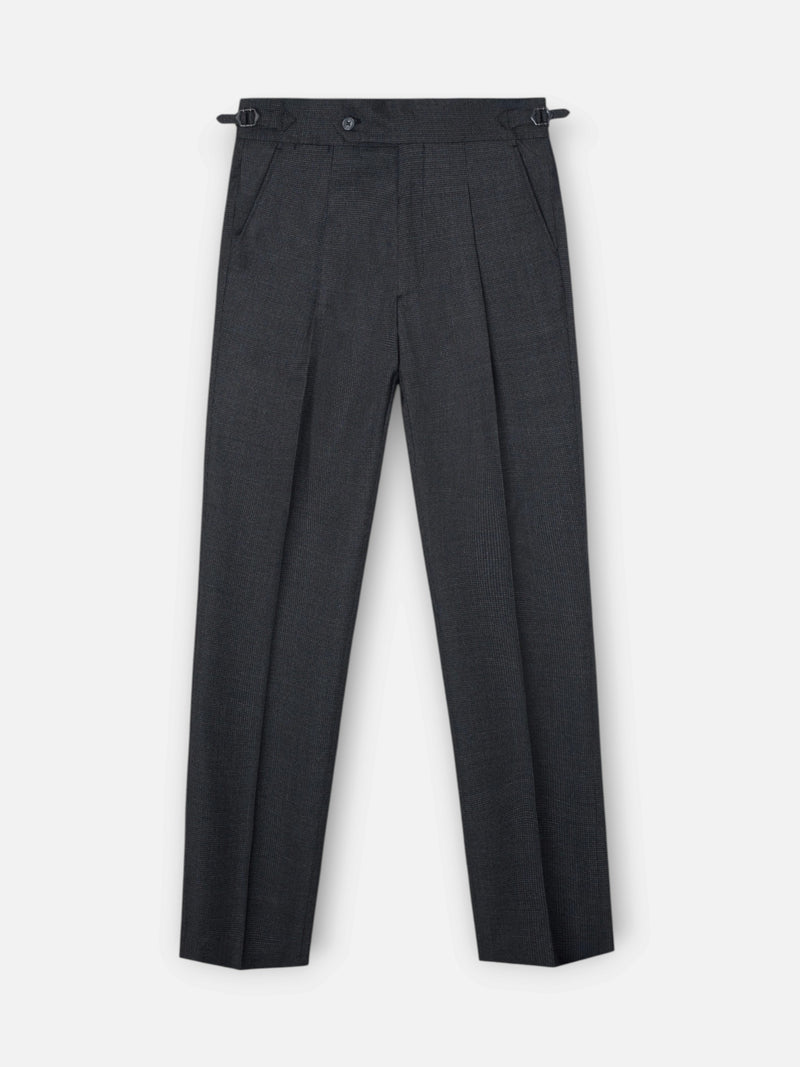 Pantalon traje unique pata de gallo gris