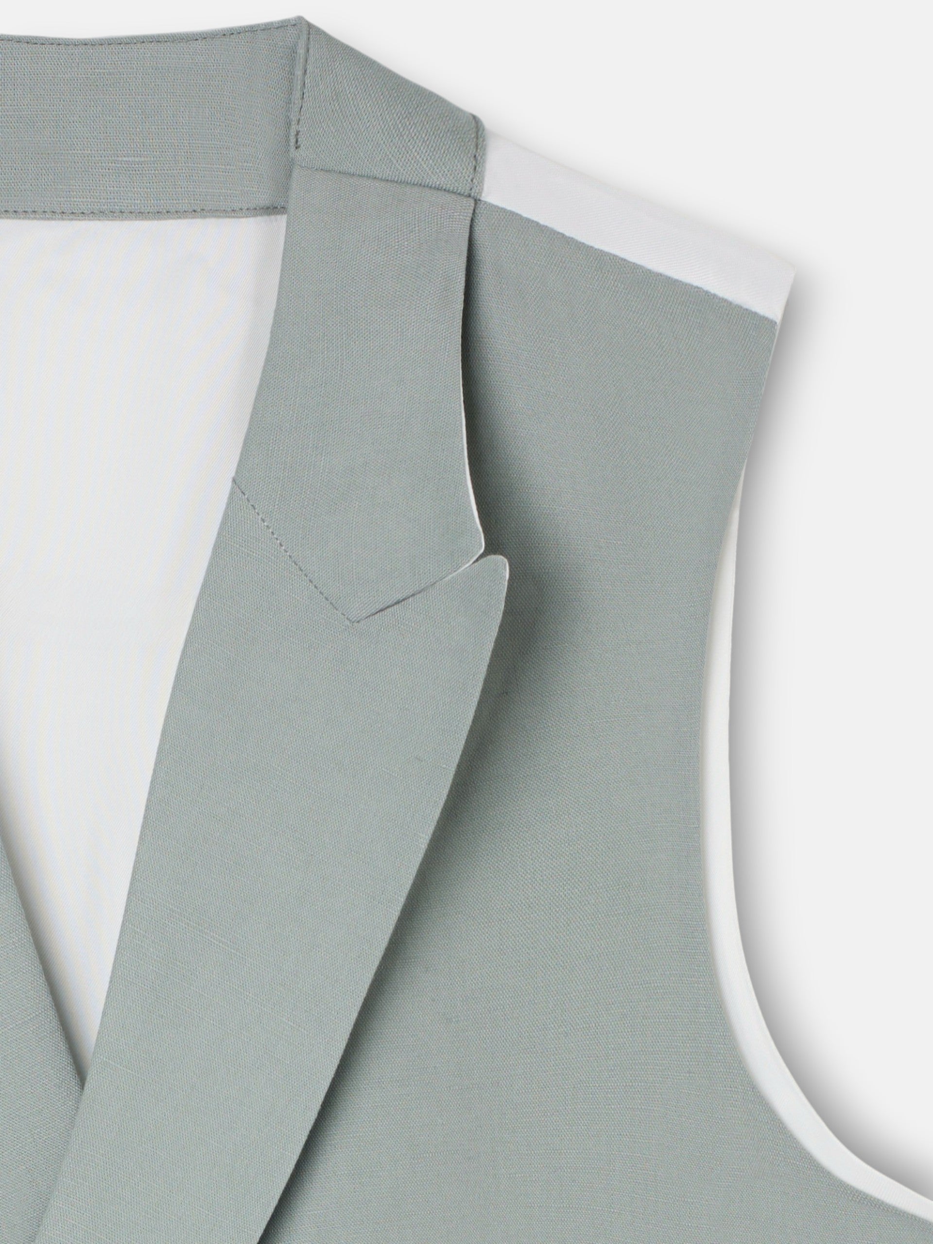 Chaleco chaque cuello clasico verde