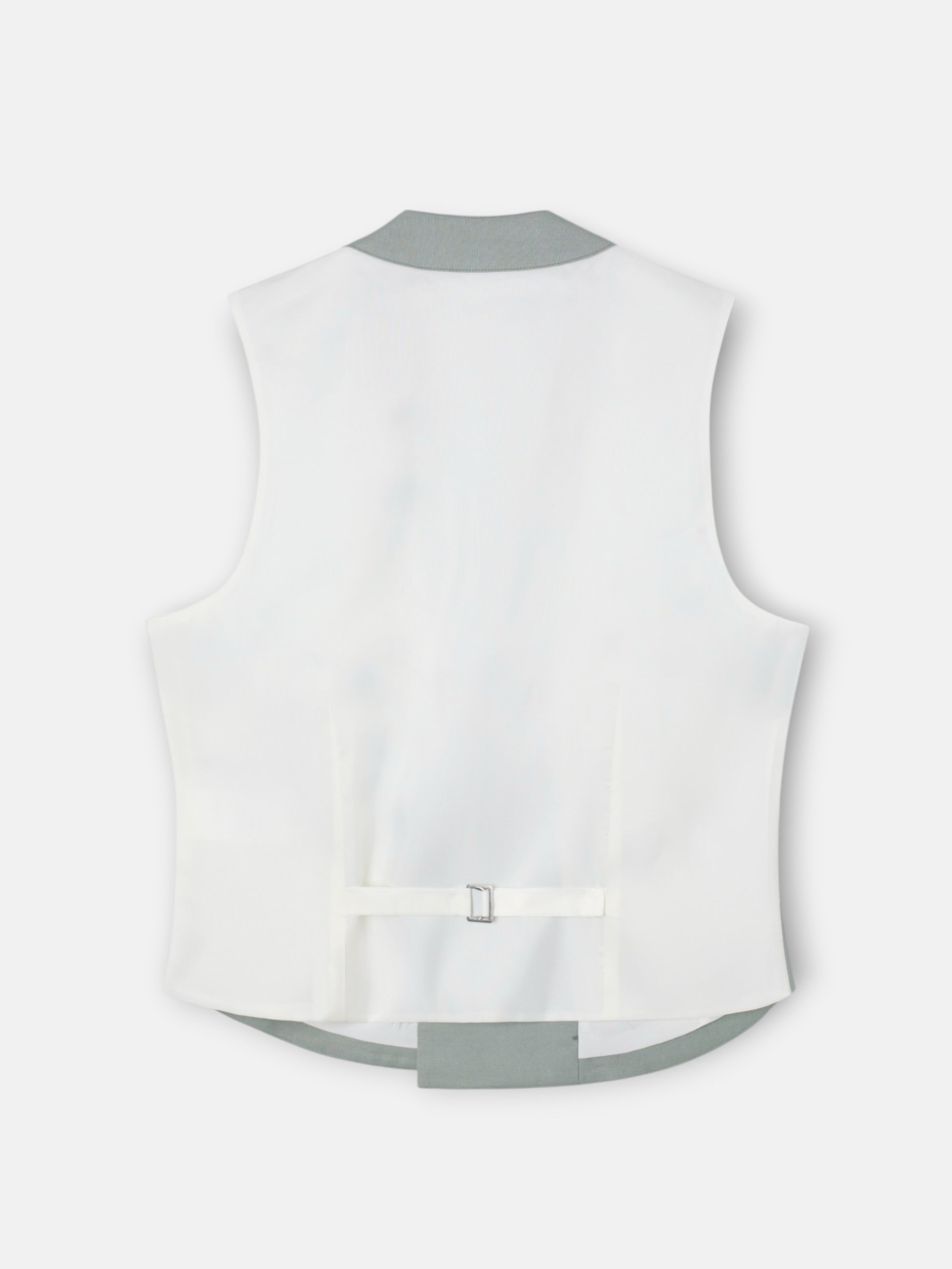 Chaleco chaque cuello clasico verde