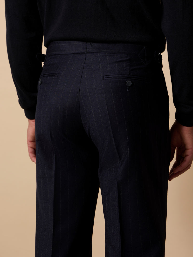 Pantalon unique diplomatico pinzas azul marino