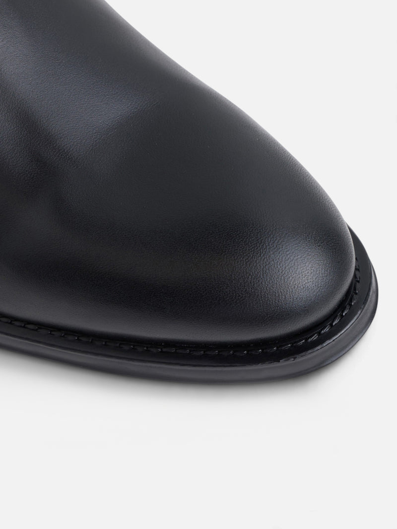 Bota chelsea unique piel negra