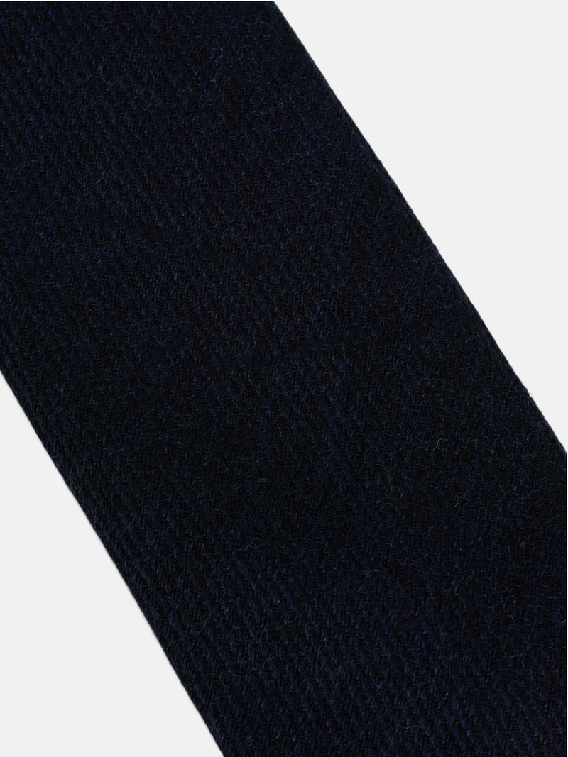 Corbata lisa lana marino