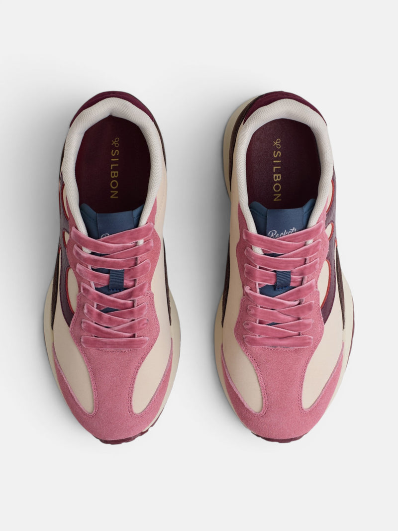 RACKETS09 sneakers in pink and off-white