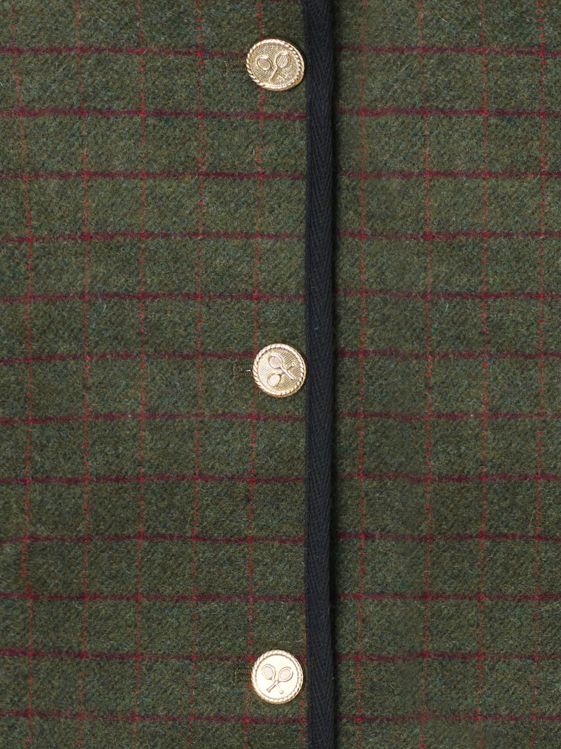 Short Austrian green checkered