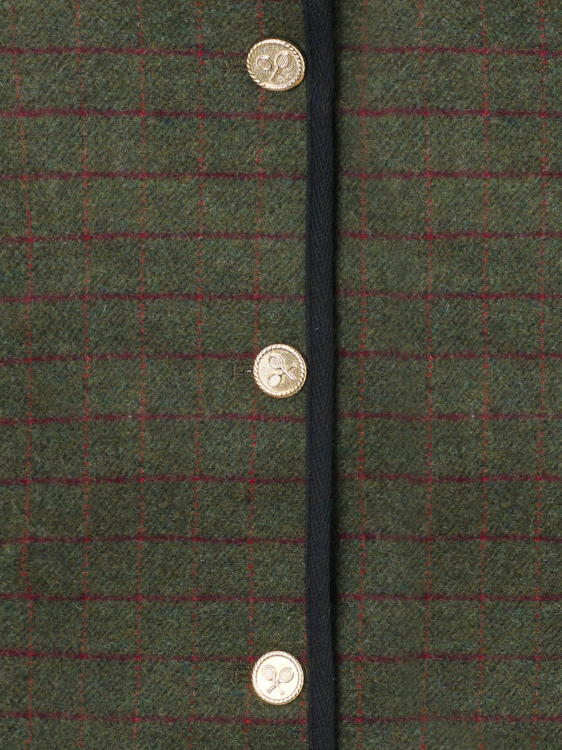 Short Austrian green checkered