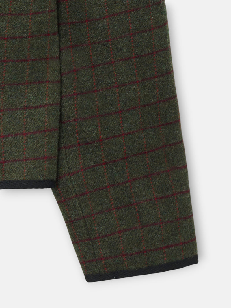 Short Austrian green checkered