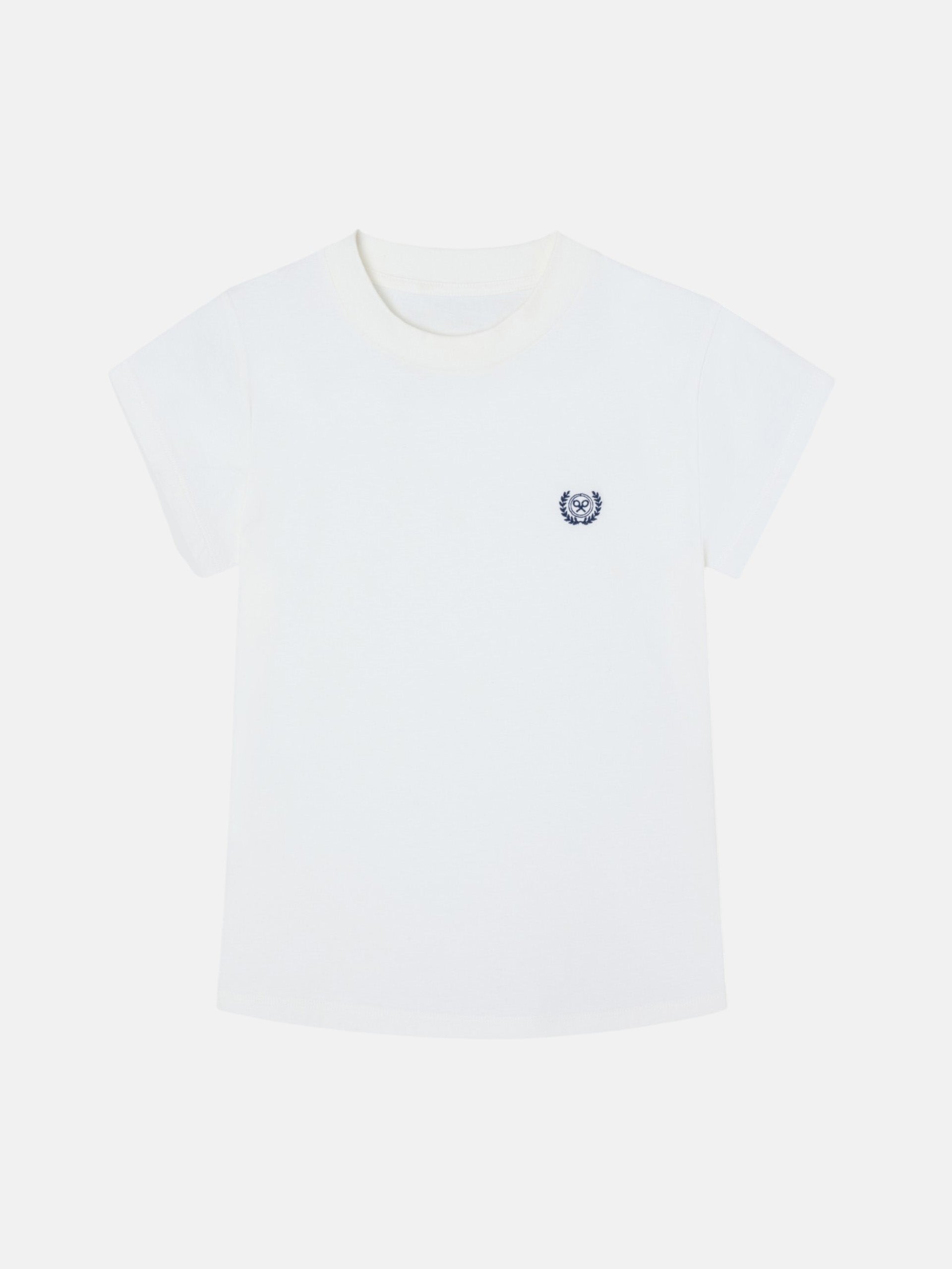 T-shirt femme Silbon varsity écru