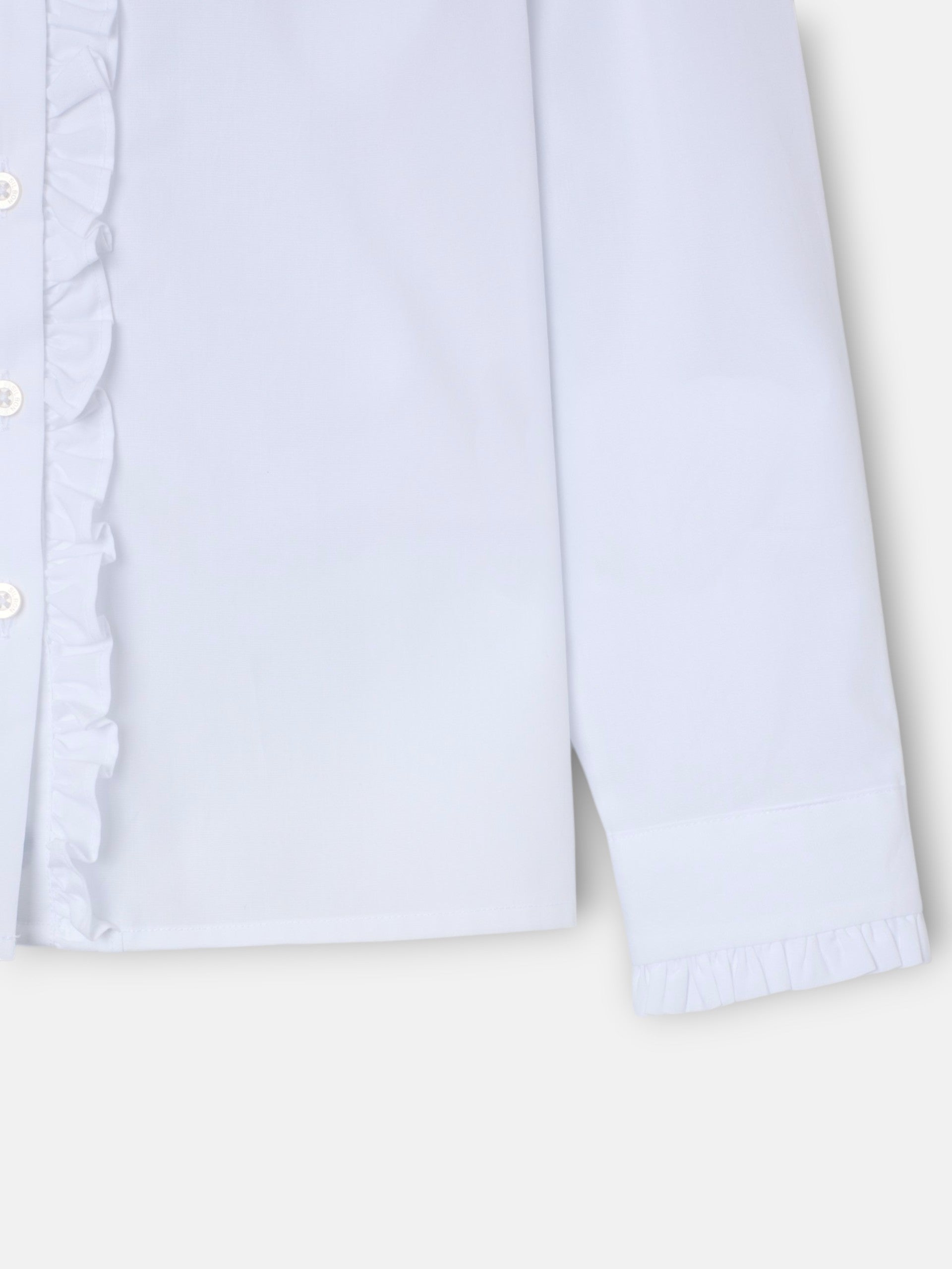 Camisa girl fruncidos blanco