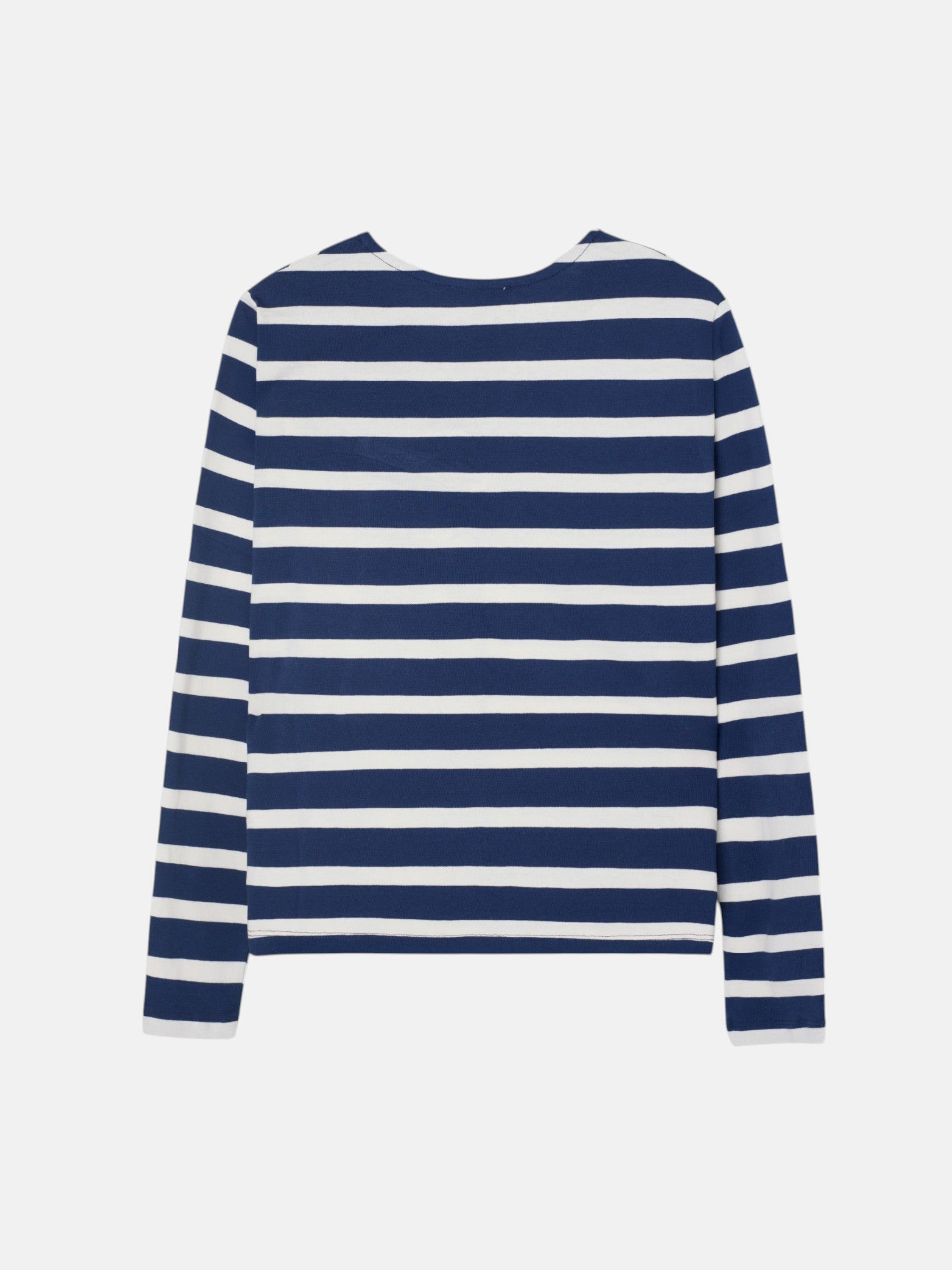 Camiseta woman lazada rayas azul marino