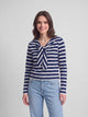 Camiseta woman lazada rayas azul marino