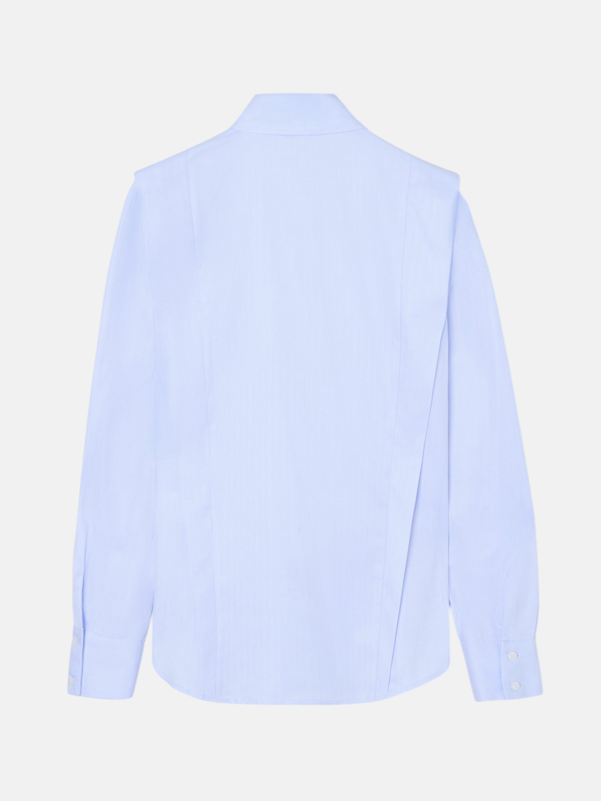 Camisa estructurada espiga celeste