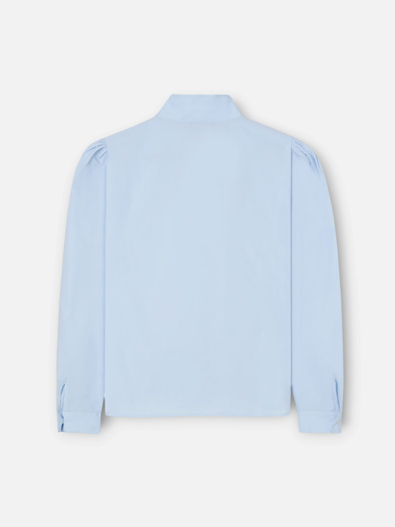 Camisa única gola azul celeste