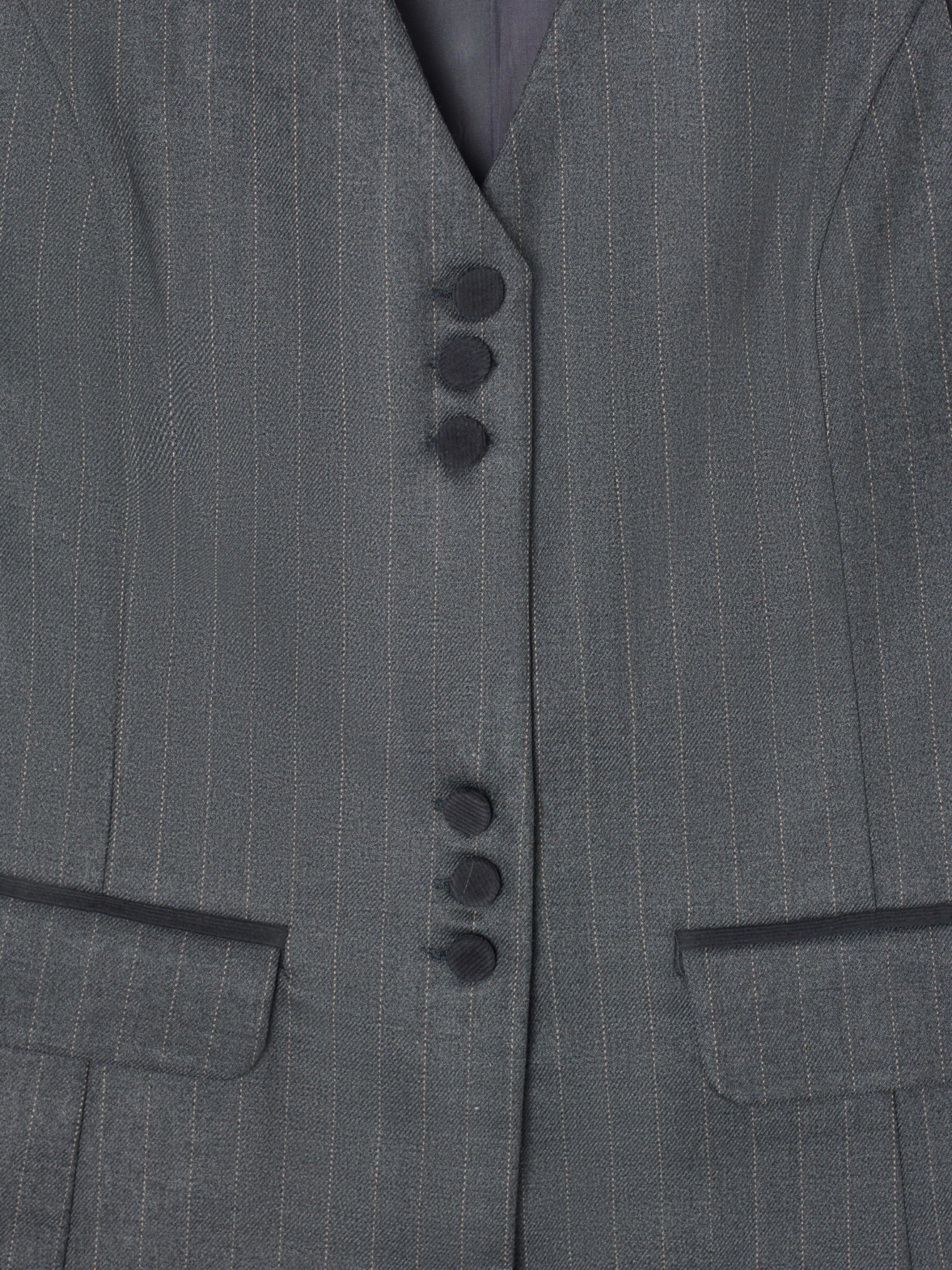 Gilet à rayures diplomatiques gris