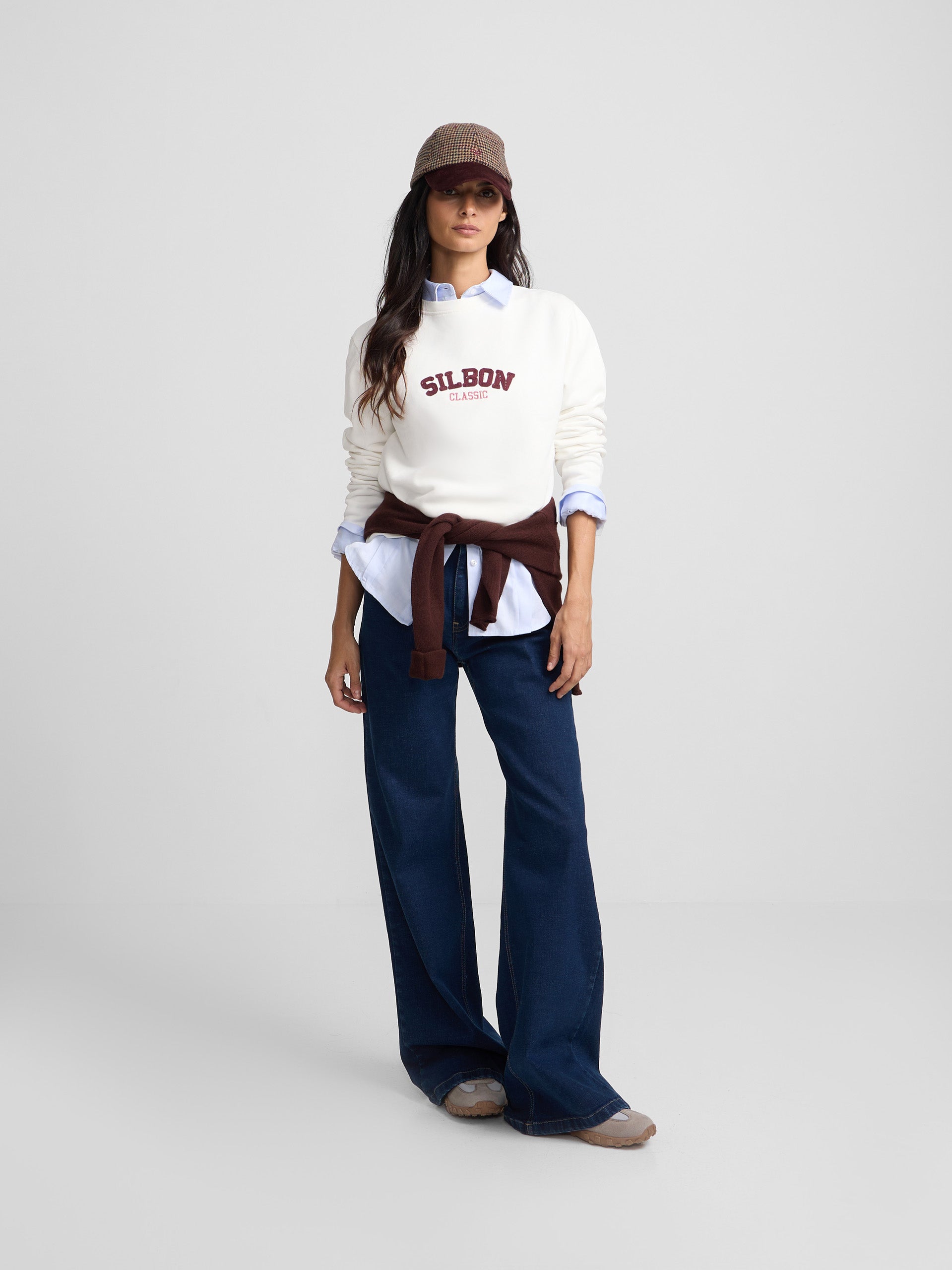 Pantalon flare denim azul