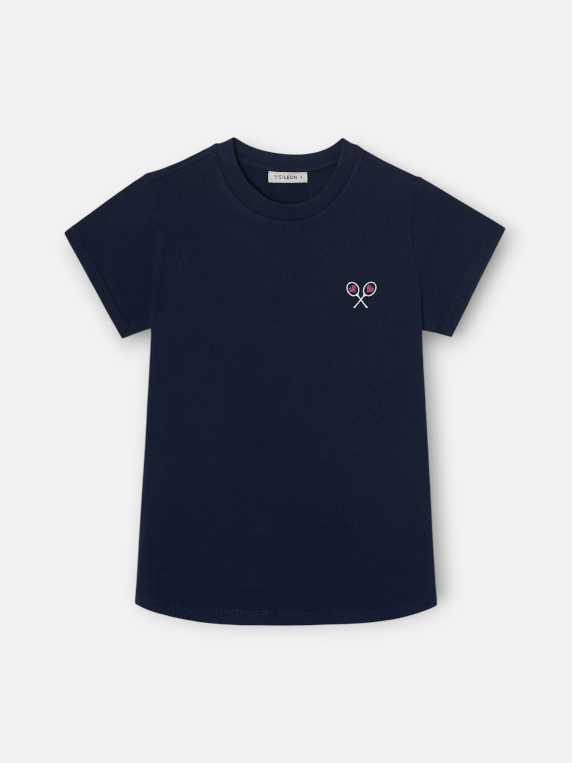 Camiseta woman lucky love azul marino