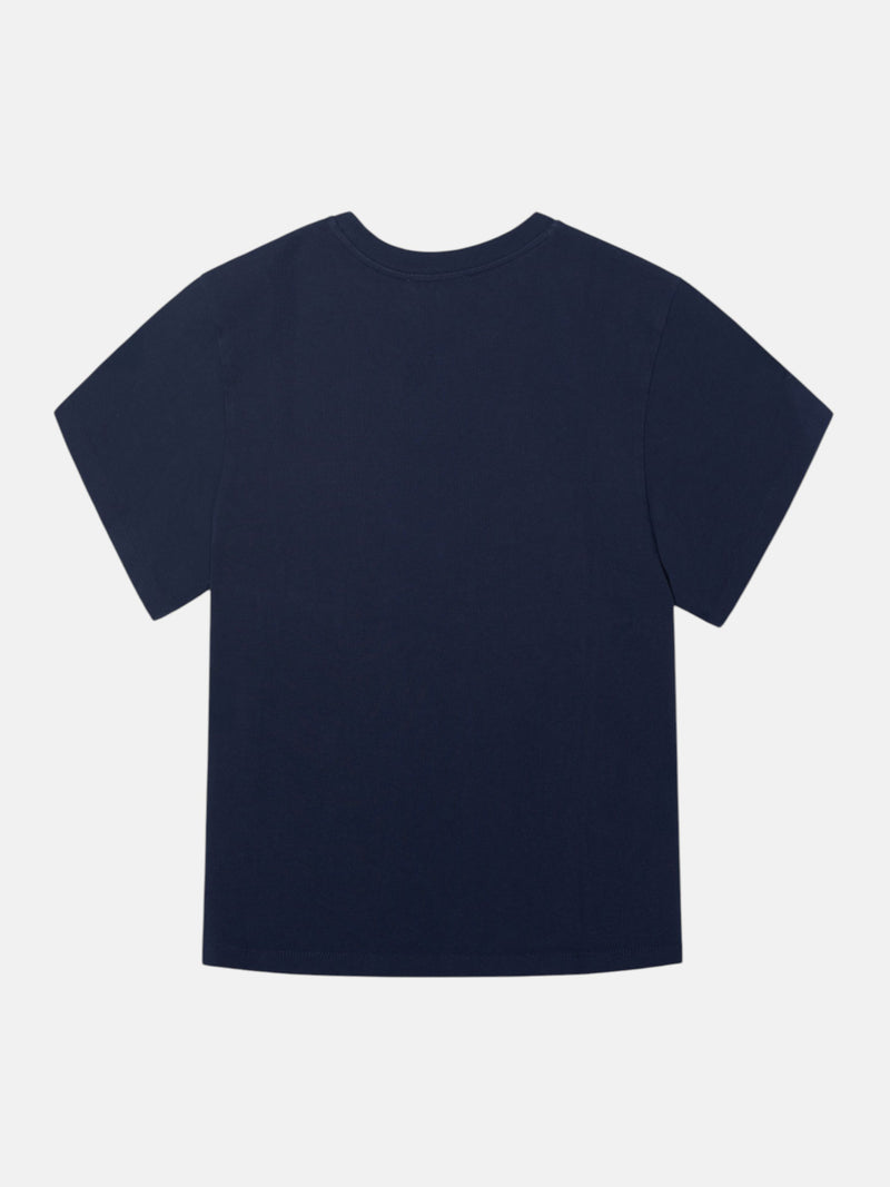 Women's navy blue Silbon patch t-shirt