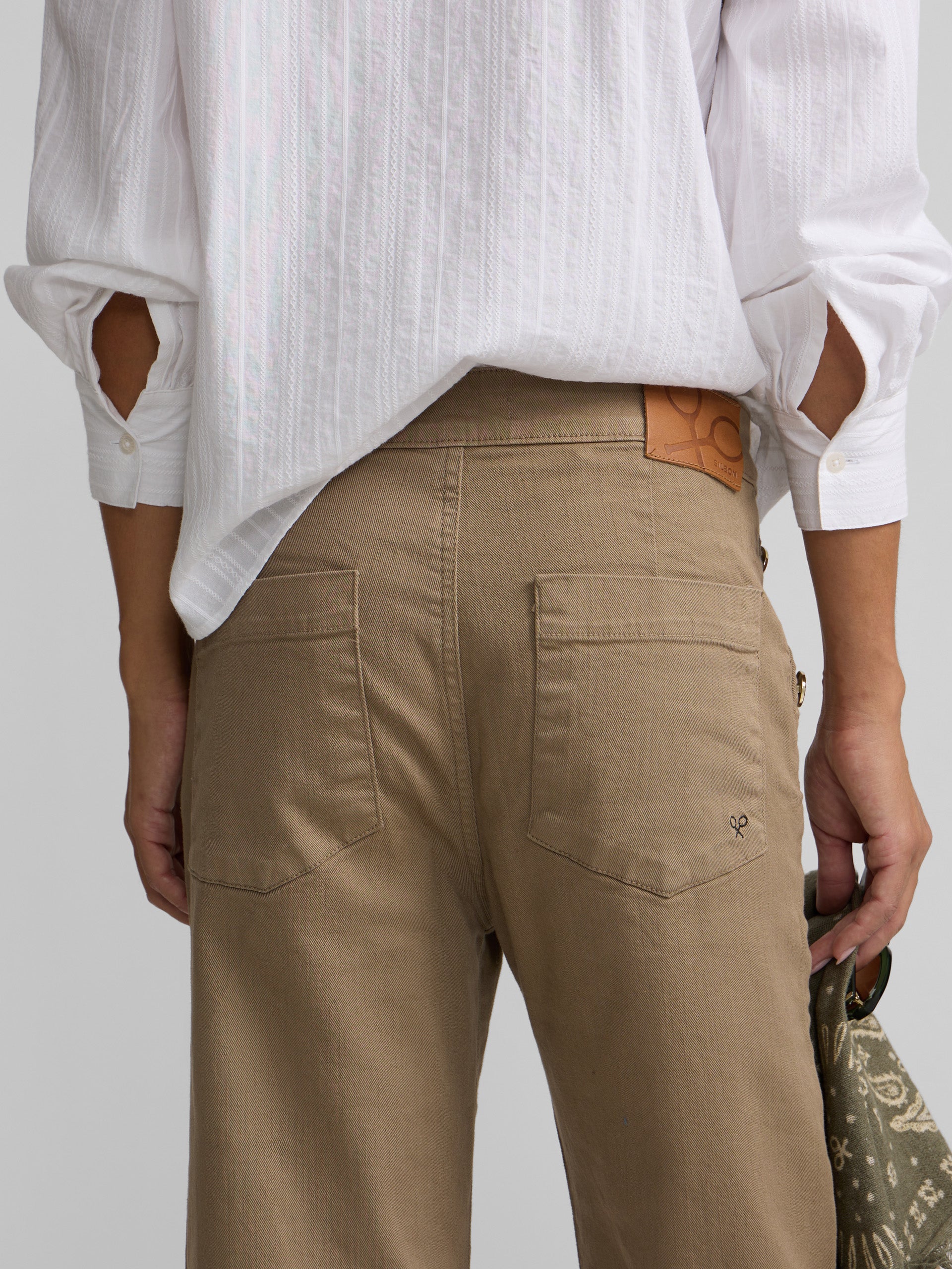 Pantalon culotte marinero denim arena