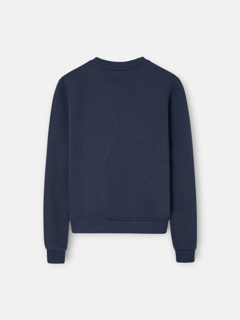 Sweat-shirt femme Silbon classique bleu marine