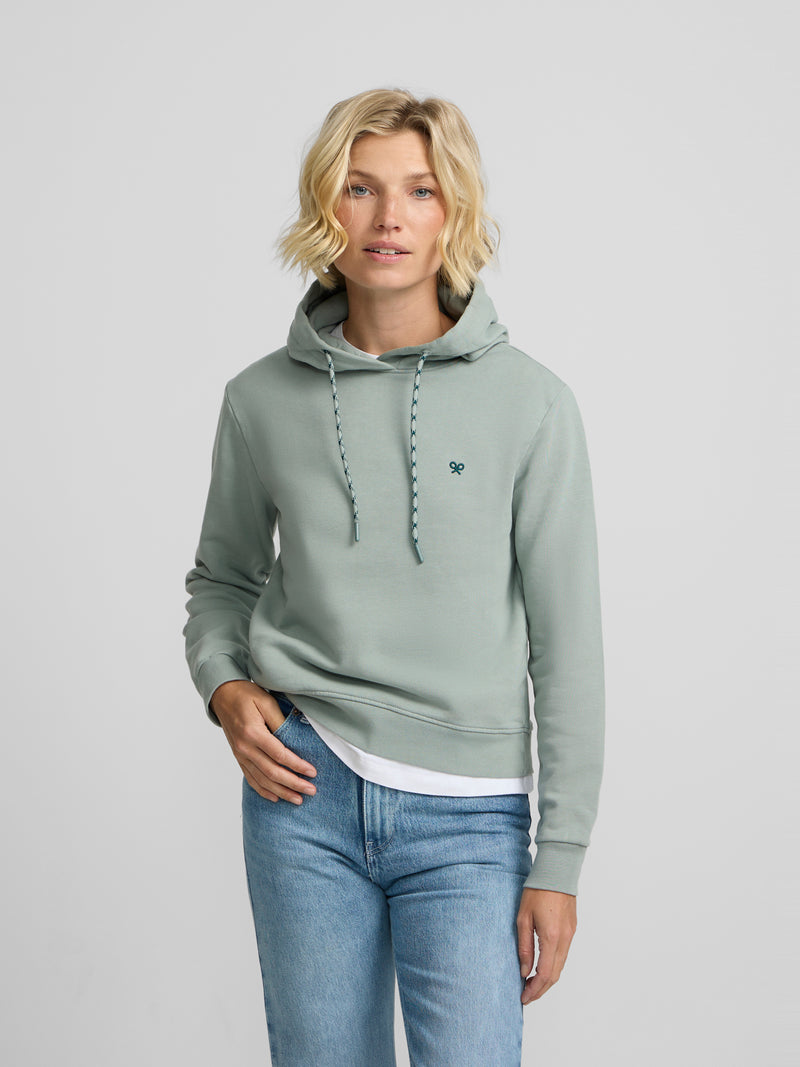 Sweatshirt mulher com capuz Silbon Rebel verde
